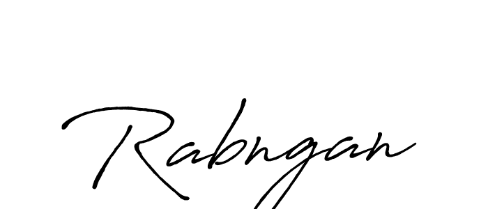 Create a beautiful signature design for name Rabngan. With this signature (Antro_Vectra_Bolder) fonts, you can make a handwritten signature for free. Rabngan signature style 7 images and pictures png