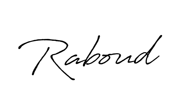 Make a beautiful signature design for name Raboud. Use this online signature maker to create a handwritten signature for free. Raboud signature style 7 images and pictures png