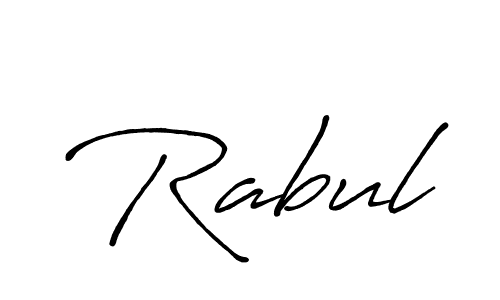 Best and Professional Signature Style for Rabul. Antro_Vectra_Bolder Best Signature Style Collection. Rabul signature style 7 images and pictures png