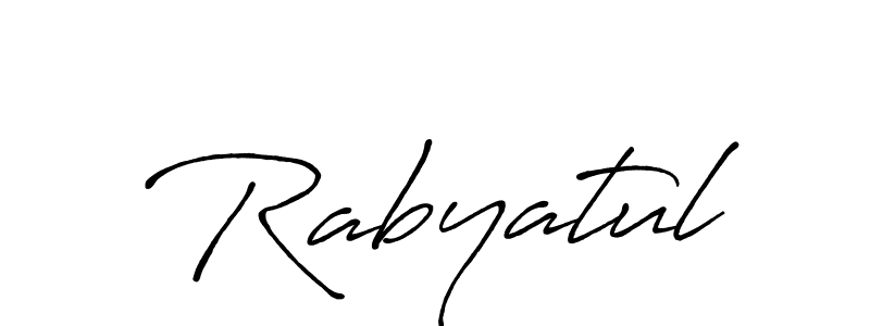 It looks lik you need a new signature style for name Rabyatul. Design unique handwritten (Antro_Vectra_Bolder) signature with our free signature maker in just a few clicks. Rabyatul signature style 7 images and pictures png