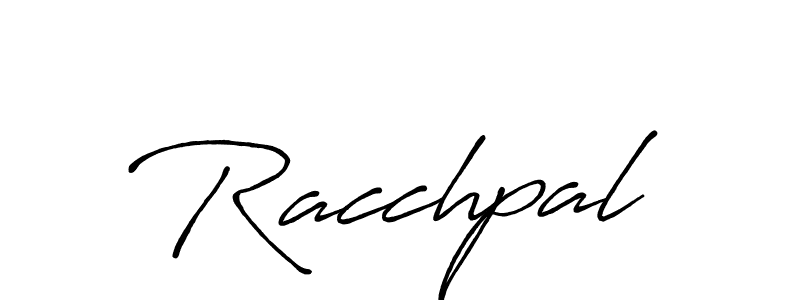 How to make Racchpal name signature. Use Antro_Vectra_Bolder style for creating short signs online. This is the latest handwritten sign. Racchpal signature style 7 images and pictures png