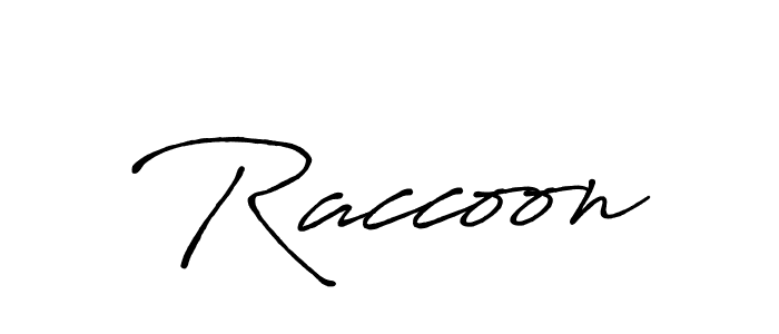 Create a beautiful signature design for name Raccoon. With this signature (Antro_Vectra_Bolder) fonts, you can make a handwritten signature for free. Raccoon signature style 7 images and pictures png