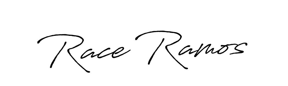 Make a beautiful signature design for name Race Ramos. With this signature (Antro_Vectra_Bolder) style, you can create a handwritten signature for free. Race Ramos signature style 7 images and pictures png