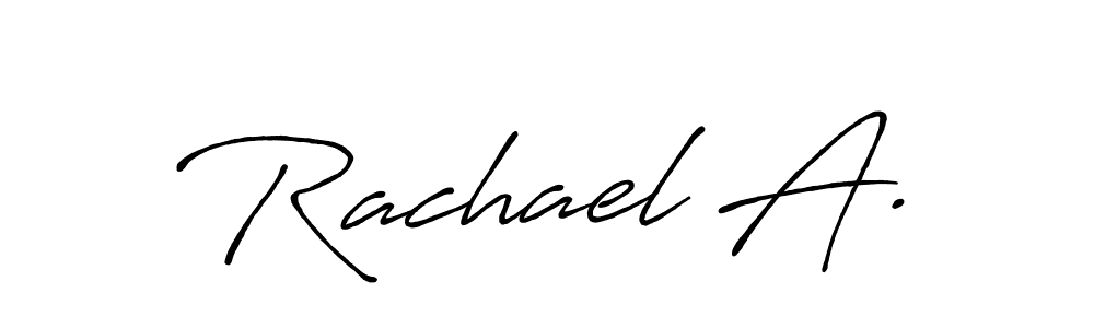 Design your own signature with our free online signature maker. With this signature software, you can create a handwritten (Antro_Vectra_Bolder) signature for name Rachael A.. Rachael A. signature style 7 images and pictures png