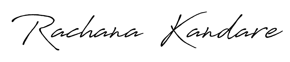 Turn your name Rachana  Kandare into a signature brand with Antro_Vectra_Bolder styling. Download in standard PNG or transparent format anytime. Rachana  Kandare signature style 7 images and pictures png