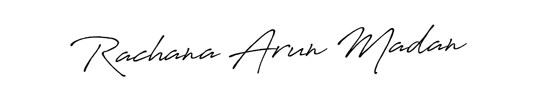 Similarly Antro_Vectra_Bolder is the best handwritten signature design. Signature creator online .You can use it as an online autograph creator for name Rachana Arun Madan. Rachana Arun Madan signature style 7 images and pictures png