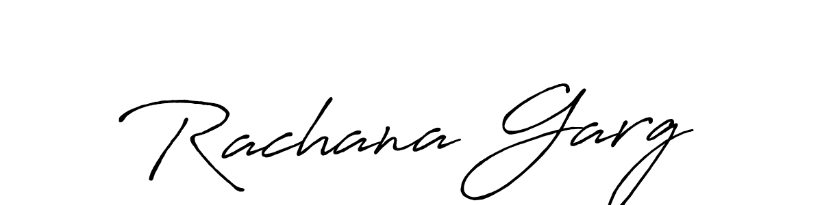 Use a signature maker to create a handwritten signature online. With this signature software, you can design (Antro_Vectra_Bolder) your own signature for name Rachana Garg. Rachana Garg signature style 7 images and pictures png