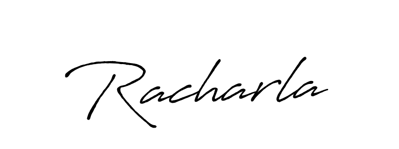 Also You can easily find your signature by using the search form. We will create Racharla name handwritten signature images for you free of cost using Antro_Vectra_Bolder sign style. Racharla signature style 7 images and pictures png