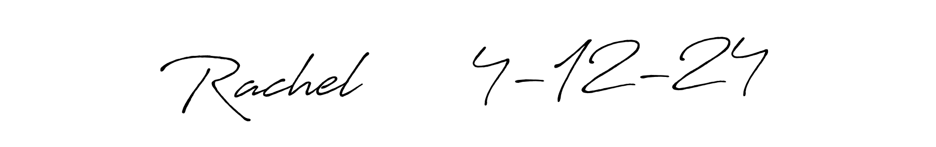 How to Draw Rachel      4-12-24 signature style? Antro_Vectra_Bolder is a latest design signature styles for name Rachel      4-12-24. Rachel      4-12-24 signature style 7 images and pictures png