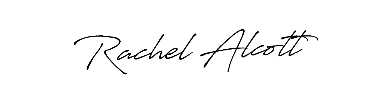 Make a short Rachel Alcott signature style. Manage your documents anywhere anytime using Antro_Vectra_Bolder. Create and add eSignatures, submit forms, share and send files easily. Rachel Alcott signature style 7 images and pictures png