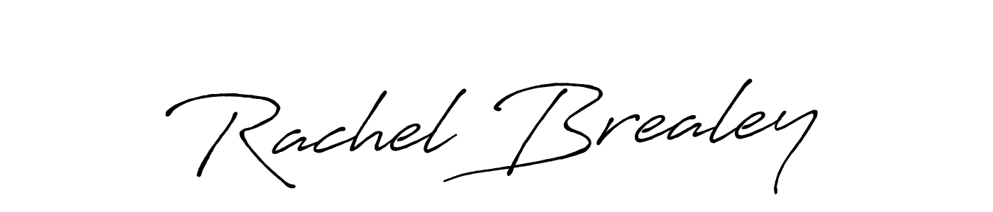 Make a beautiful signature design for name Rachel Brealey. With this signature (Antro_Vectra_Bolder) style, you can create a handwritten signature for free. Rachel Brealey signature style 7 images and pictures png