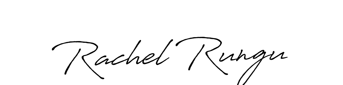 if you are searching for the best signature style for your name Rachel Rungu. so please give up your signature search. here we have designed multiple signature styles  using Antro_Vectra_Bolder. Rachel Rungu signature style 7 images and pictures png