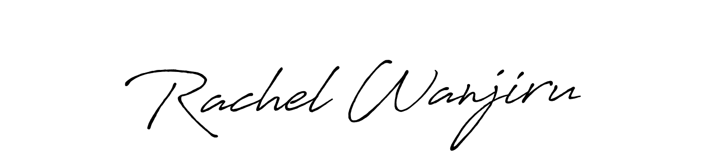 This is the best signature style for the Rachel Wanjiru name. Also you like these signature font (Antro_Vectra_Bolder). Mix name signature. Rachel Wanjiru signature style 7 images and pictures png