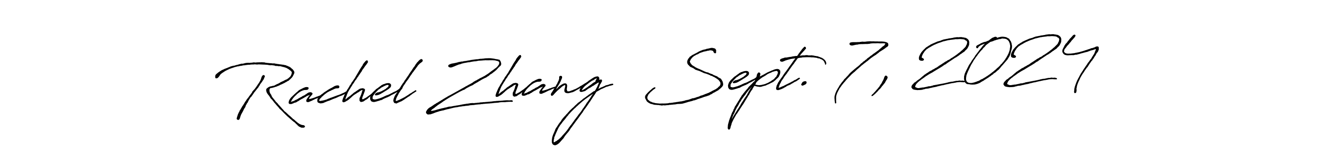 How to make Rachel Zhang  Sept. 7, 2024 signature? Antro_Vectra_Bolder is a professional autograph style. Create handwritten signature for Rachel Zhang  Sept. 7, 2024 name. Rachel Zhang  Sept. 7, 2024 signature style 7 images and pictures png