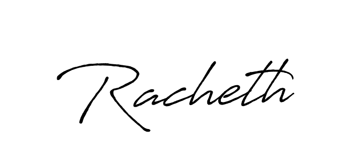 Make a beautiful signature design for name Racheth. Use this online signature maker to create a handwritten signature for free. Racheth signature style 7 images and pictures png