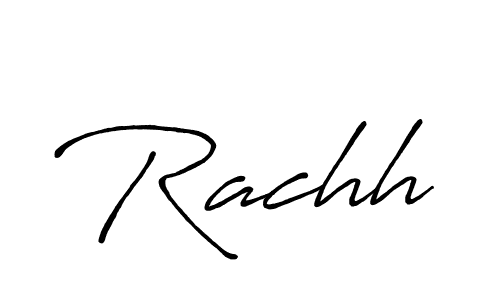 How to make Rachh signature? Antro_Vectra_Bolder is a professional autograph style. Create handwritten signature for Rachh name. Rachh signature style 7 images and pictures png