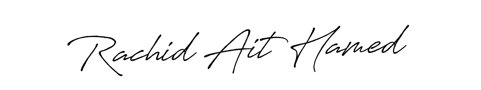 How to make Rachid Ait Hamed signature? Antro_Vectra_Bolder is a professional autograph style. Create handwritten signature for Rachid Ait Hamed name. Rachid Ait Hamed signature style 7 images and pictures png