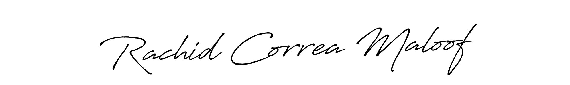 Also we have Rachid Correa Maloof name is the best signature style. Create professional handwritten signature collection using Antro_Vectra_Bolder autograph style. Rachid Correa Maloof signature style 7 images and pictures png