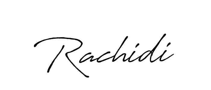 Design your own signature with our free online signature maker. With this signature software, you can create a handwritten (Antro_Vectra_Bolder) signature for name Rachidi. Rachidi signature style 7 images and pictures png