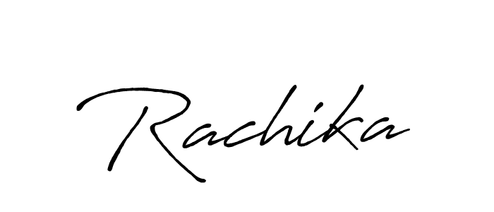 The best way (Antro_Vectra_Bolder) to make a short signature is to pick only two or three words in your name. The name Rachika include a total of six letters. For converting this name. Rachika signature style 7 images and pictures png