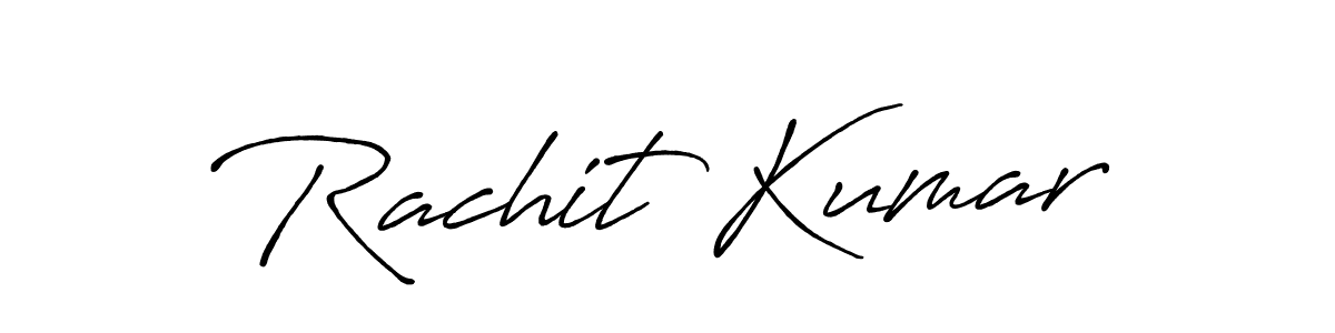 Also we have Rachit Kumar name is the best signature style. Create professional handwritten signature collection using Antro_Vectra_Bolder autograph style. Rachit Kumar signature style 7 images and pictures png