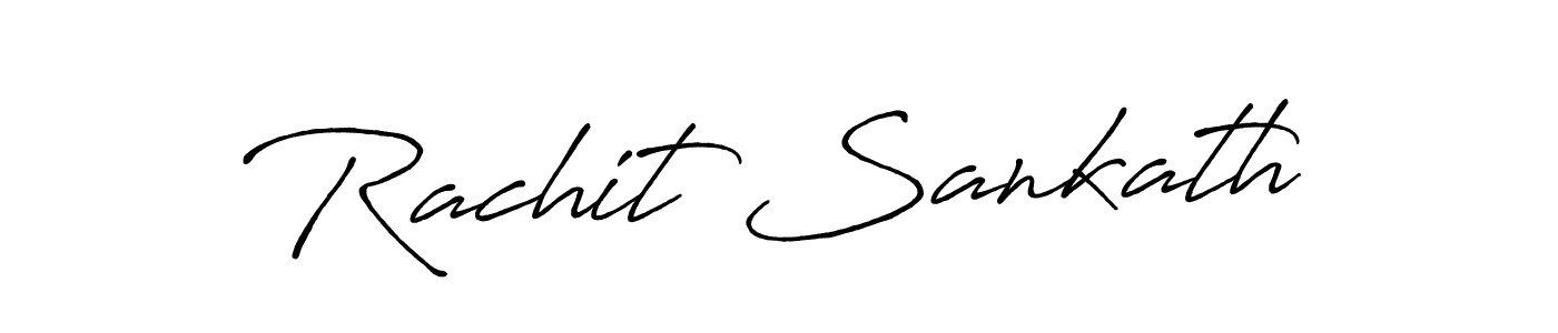 You should practise on your own different ways (Antro_Vectra_Bolder) to write your name (Rachit Sankath) in signature. don't let someone else do it for you. Rachit Sankath signature style 7 images and pictures png
