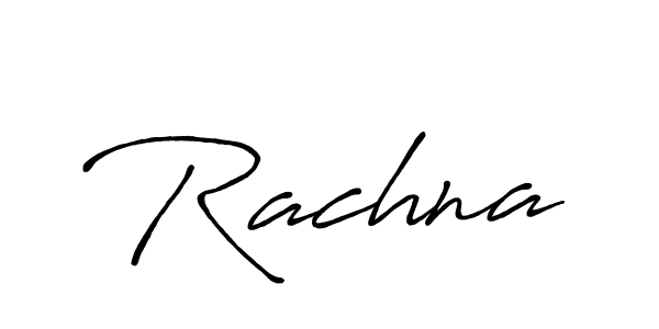 Design your own signature with our free online signature maker. With this signature software, you can create a handwritten (Antro_Vectra_Bolder) signature for name Rachna. Rachna signature style 7 images and pictures png