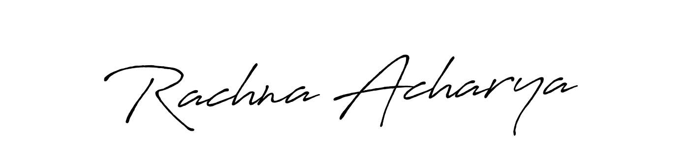 You can use this online signature creator to create a handwritten signature for the name Rachna Acharya. This is the best online autograph maker. Rachna Acharya signature style 7 images and pictures png