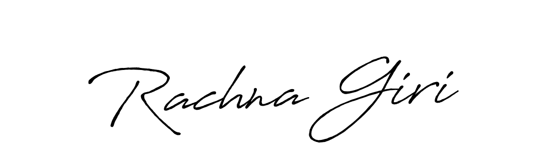 Create a beautiful signature design for name Rachna Giri. With this signature (Antro_Vectra_Bolder) fonts, you can make a handwritten signature for free. Rachna Giri signature style 7 images and pictures png