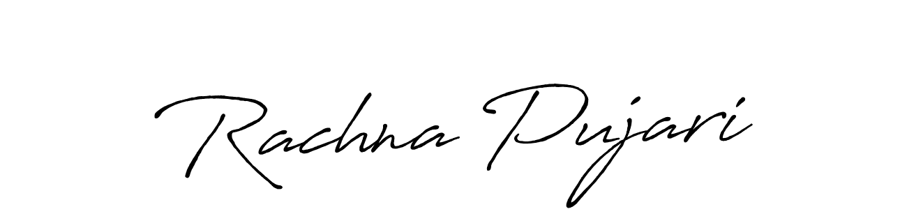 This is the best signature style for the Rachna Pujari name. Also you like these signature font (Antro_Vectra_Bolder). Mix name signature. Rachna Pujari signature style 7 images and pictures png
