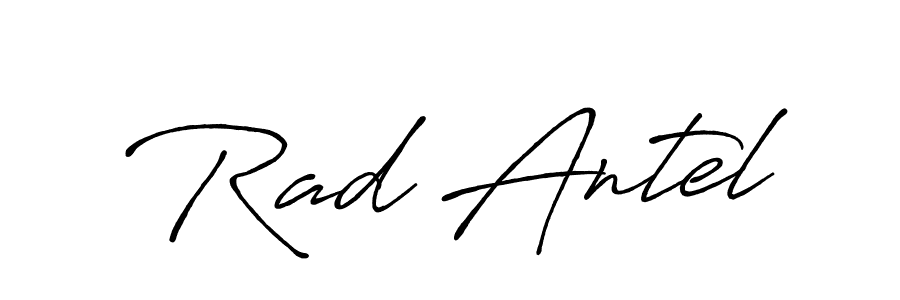 Create a beautiful signature design for name Rad Antel. With this signature (Antro_Vectra_Bolder) fonts, you can make a handwritten signature for free. Rad Antel signature style 7 images and pictures png