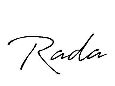 Make a beautiful signature design for name Rada. With this signature (Antro_Vectra_Bolder) style, you can create a handwritten signature for free. Rada signature style 7 images and pictures png