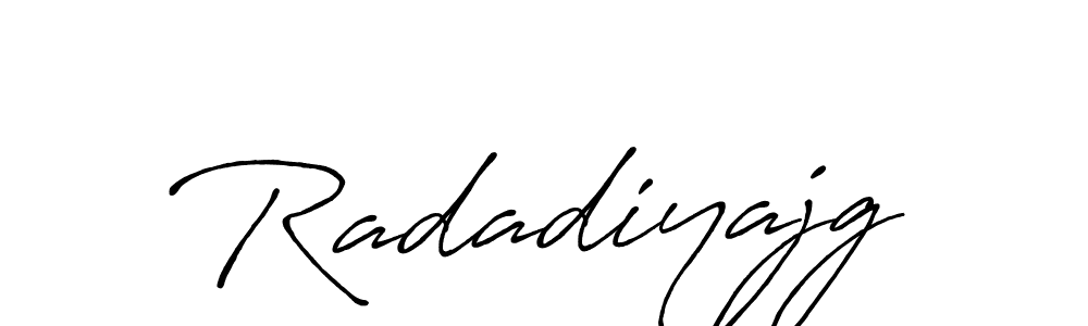 Make a beautiful signature design for name Radadiyajg. With this signature (Antro_Vectra_Bolder) style, you can create a handwritten signature for free. Radadiyajg signature style 7 images and pictures png