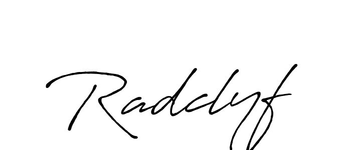 Once you've used our free online signature maker to create your best signature Antro_Vectra_Bolder style, it's time to enjoy all of the benefits that Radclyf name signing documents. Radclyf signature style 7 images and pictures png