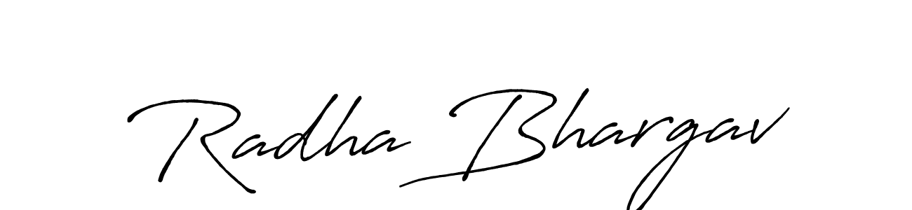 How to make Radha Bhargav signature? Antro_Vectra_Bolder is a professional autograph style. Create handwritten signature for Radha Bhargav name. Radha Bhargav signature style 7 images and pictures png