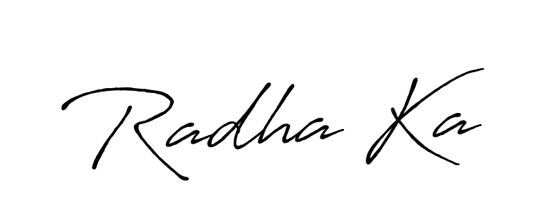 Radha Ka stylish signature style. Best Handwritten Sign (Antro_Vectra_Bolder) for my name. Handwritten Signature Collection Ideas for my name Radha Ka. Radha Ka signature style 7 images and pictures png