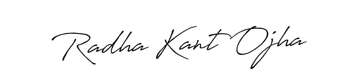 It looks lik you need a new signature style for name Radha Kant Ojha. Design unique handwritten (Antro_Vectra_Bolder) signature with our free signature maker in just a few clicks. Radha Kant Ojha signature style 7 images and pictures png