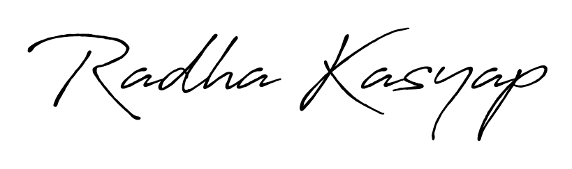A dynamic signature style for Radha Kasyap using Antro_Vectra_Bolder script. Designed to look authentic, handwritten, and professional. Radha Kasyap signature style 7 images and pictures png