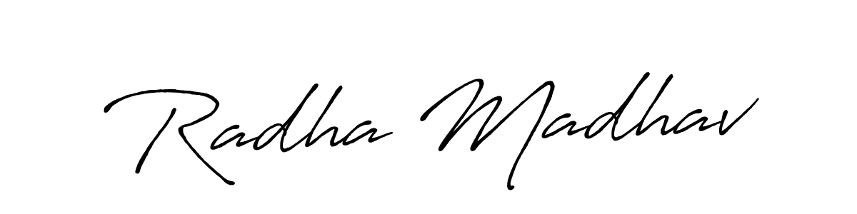 Best and Professional Signature Style for Radha Madhav. Antro_Vectra_Bolder Best Signature Style Collection. Radha Madhav signature style 7 images and pictures png