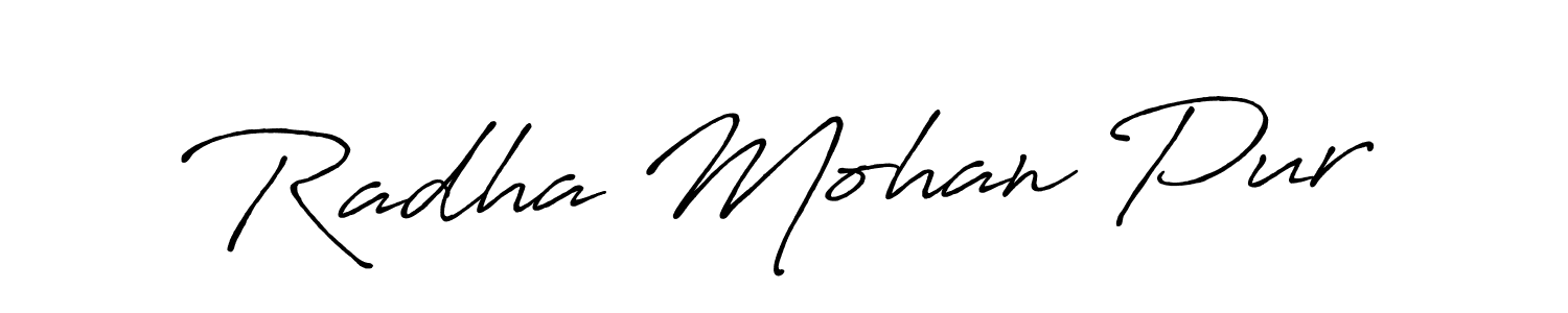 Design your own signature with our free online signature maker. With this signature software, you can create a handwritten (Antro_Vectra_Bolder) signature for name Radha Mohan Pur. Radha Mohan Pur signature style 7 images and pictures png