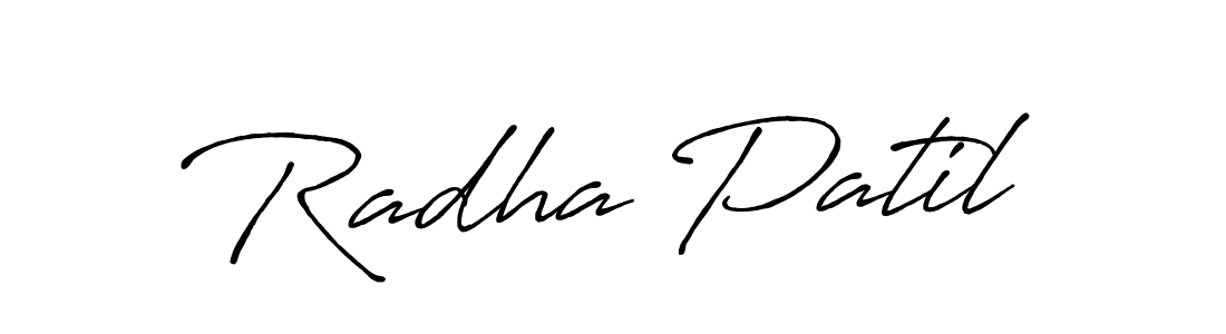 Also You can easily find your signature by using the search form. We will create Radha Patil name handwritten signature images for you free of cost using Antro_Vectra_Bolder sign style. Radha Patil signature style 7 images and pictures png