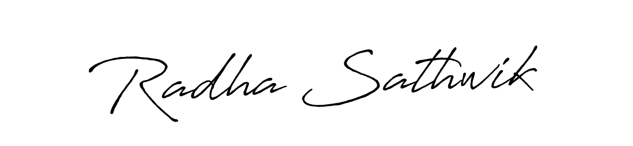 Make a short Radha Sathwik signature style. Manage your documents anywhere anytime using Antro_Vectra_Bolder. Create and add eSignatures, submit forms, share and send files easily. Radha Sathwik signature style 7 images and pictures png