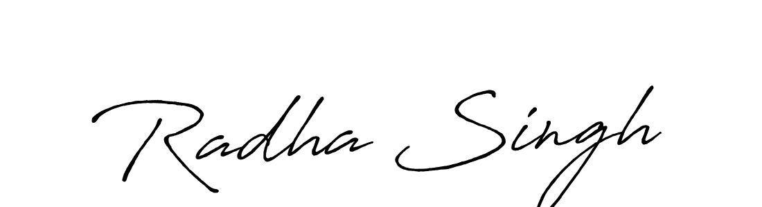 This is the best signature style for the Radha Singh name. Also you like these signature font (Antro_Vectra_Bolder). Mix name signature. Radha Singh signature style 7 images and pictures png