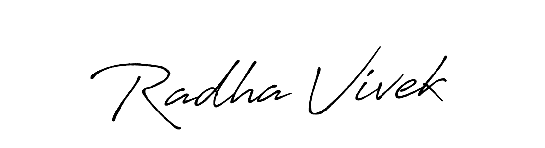 The best way (Antro_Vectra_Bolder) to make a short signature is to pick only two or three words in your name. The name Radha Vivek include a total of six letters. For converting this name. Radha Vivek signature style 7 images and pictures png