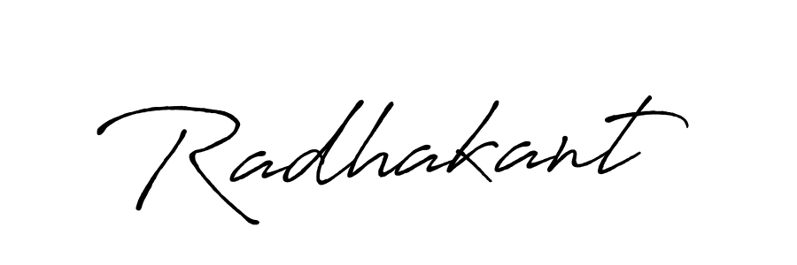 How to make Radhakant signature? Antro_Vectra_Bolder is a professional autograph style. Create handwritten signature for Radhakant name. Radhakant signature style 7 images and pictures png