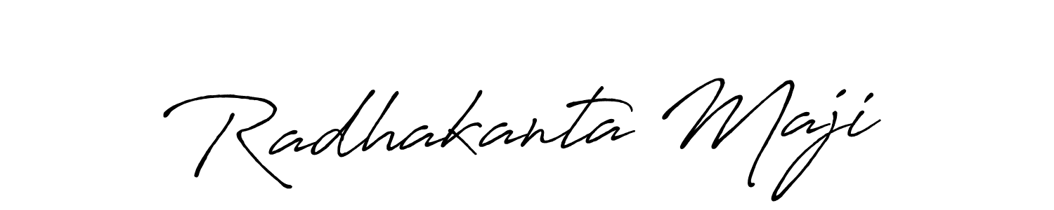 Create a beautiful signature design for name Radhakanta Maji. With this signature (Antro_Vectra_Bolder) fonts, you can make a handwritten signature for free. Radhakanta Maji signature style 7 images and pictures png