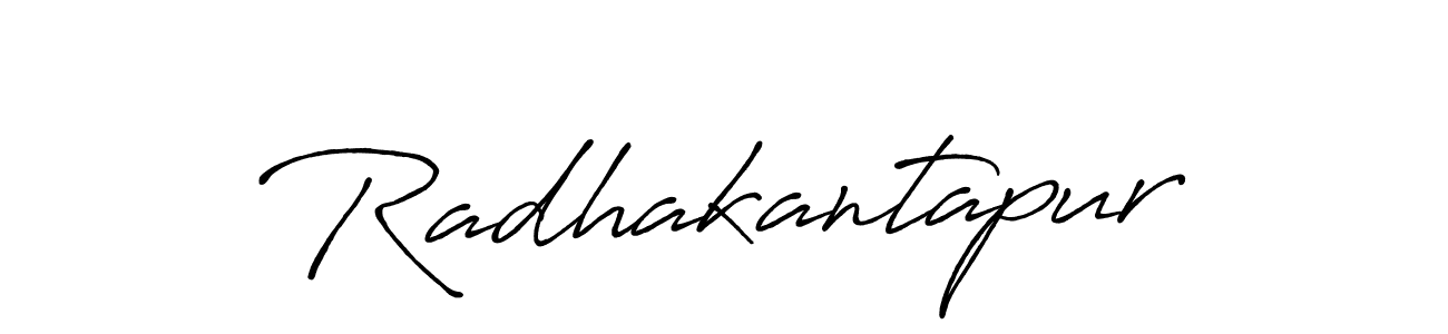 Make a beautiful signature design for name Radhakantapur. With this signature (Antro_Vectra_Bolder) style, you can create a handwritten signature for free. Radhakantapur signature style 7 images and pictures png