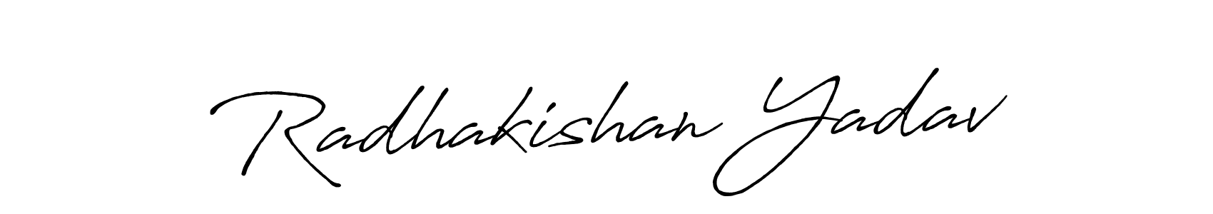Make a short Radhakishan Yadav signature style. Manage your documents anywhere anytime using Antro_Vectra_Bolder. Create and add eSignatures, submit forms, share and send files easily. Radhakishan Yadav signature style 7 images and pictures png