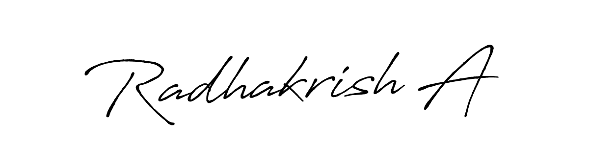 Once you've used our free online signature maker to create your best signature Antro_Vectra_Bolder style, it's time to enjoy all of the benefits that Radhakrish A name signing documents. Radhakrish A signature style 7 images and pictures png