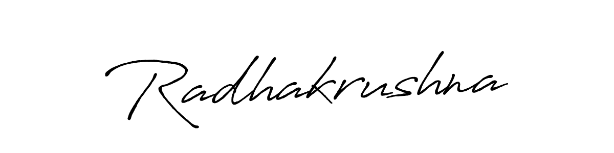 How to make Radhakrushna signature? Antro_Vectra_Bolder is a professional autograph style. Create handwritten signature for Radhakrushna name. Radhakrushna signature style 7 images and pictures png